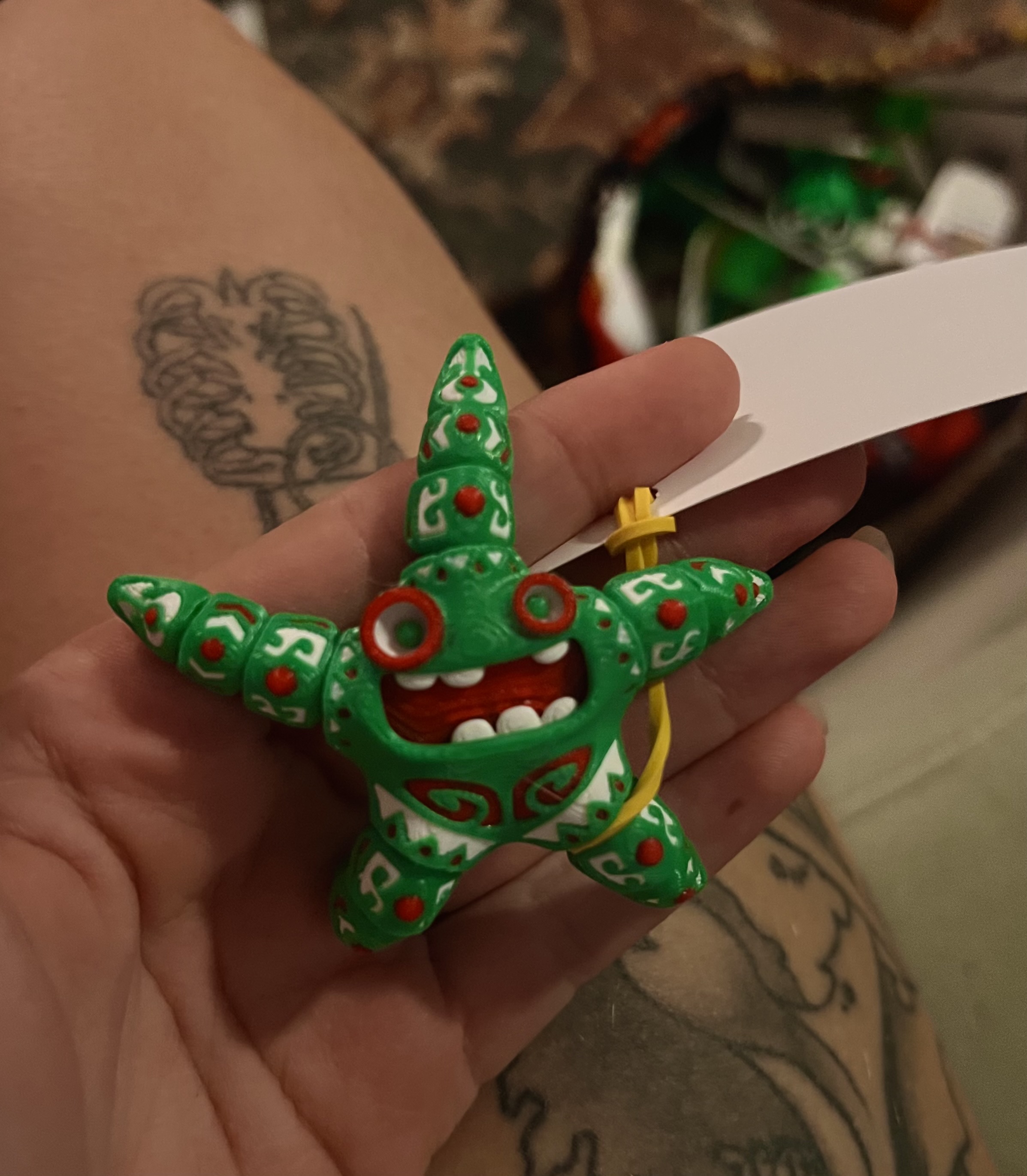 Flexi Starfish (Christmas Colors)
